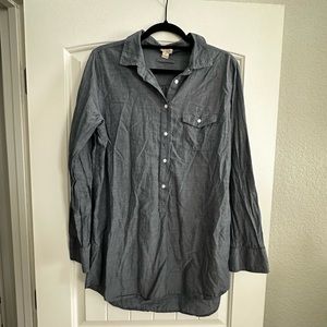 Chambray JCrew long Shirt